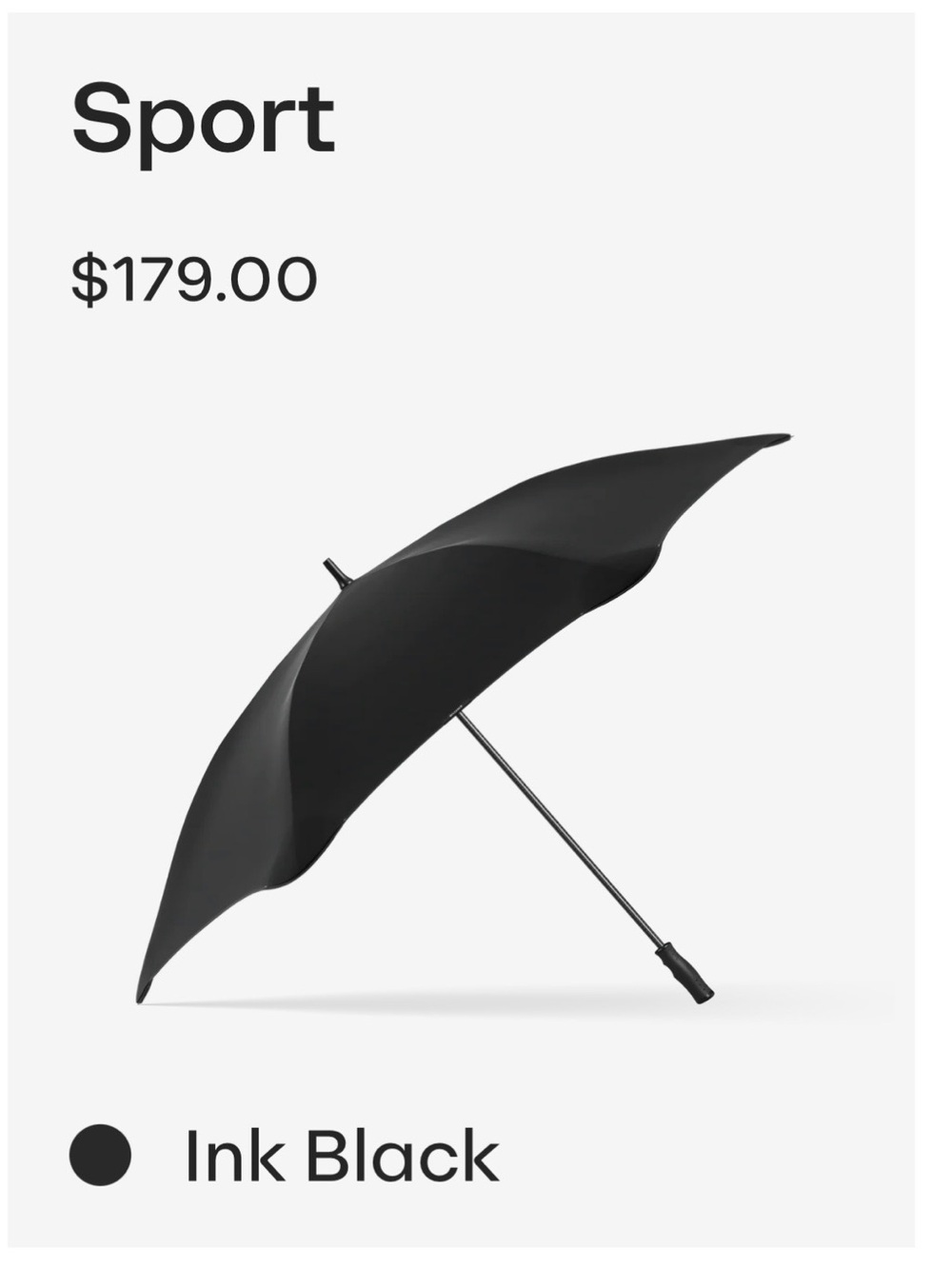 Blunt Sport Black Umbrella